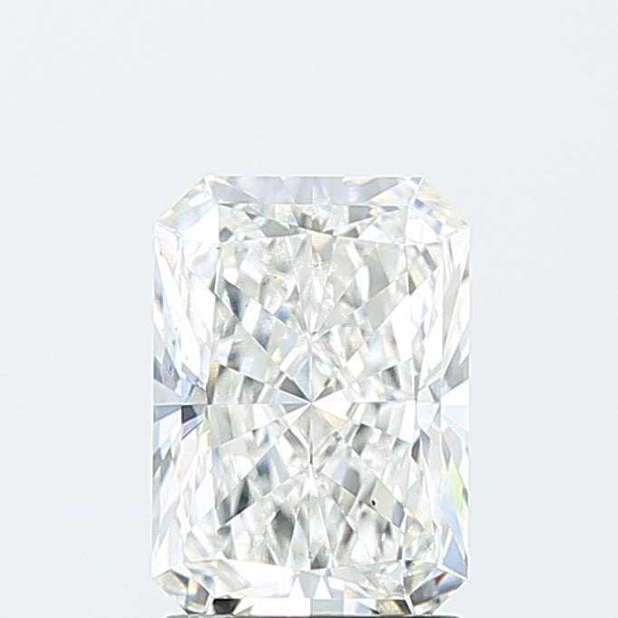 2.03 Carat Radiant Lab Diamond with  Cut Diamond in 14KT  view 1
