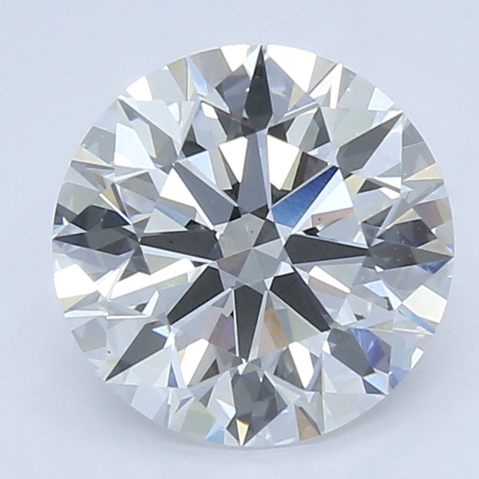 3.33 Carat Round Lab Diamond with  Cut Diamond in 14KT  view 1
