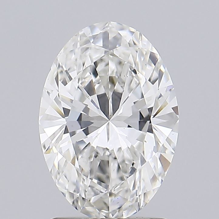 1.62 Carat Oval Lab Diamond with  Cut Diamond in 14KT  view 1
