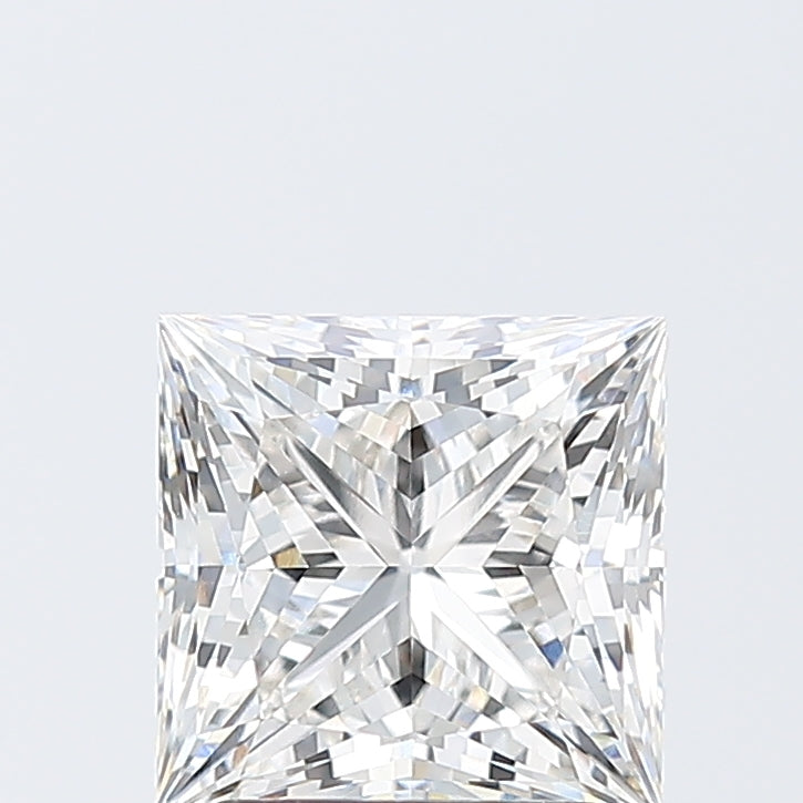2.1 Carat Princess Lab Diamond with  Cut Diamond in 14KT  view 1
