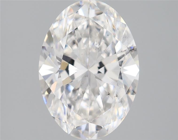 1.5 Carat Oval Lab Diamond with  Cut Diamond in 14KT  view 1
