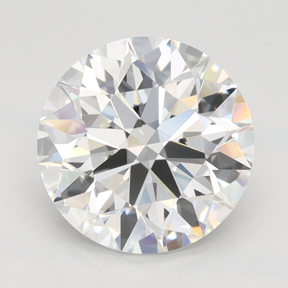 2.2 Carat Round Lab Diamond with  Cut Diamond in 14KT  view 1
