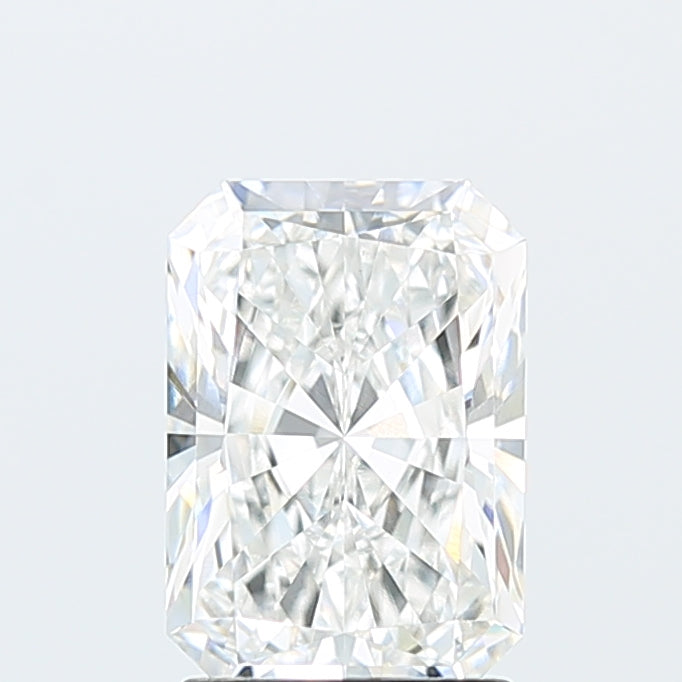 2.17 Carat Radiant Lab Diamond with  Cut Diamond in 14KT  view 1
