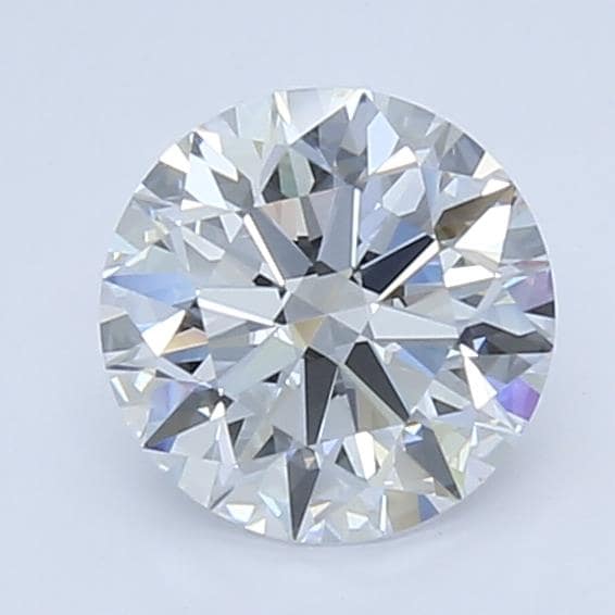 2.18 Carat Round Lab Diamond with  Cut Diamond in 14KT  view 1
