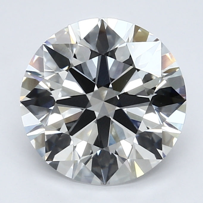 3.39 Carat Round Lab Diamond with  Cut Diamond in 14KT  view 1

