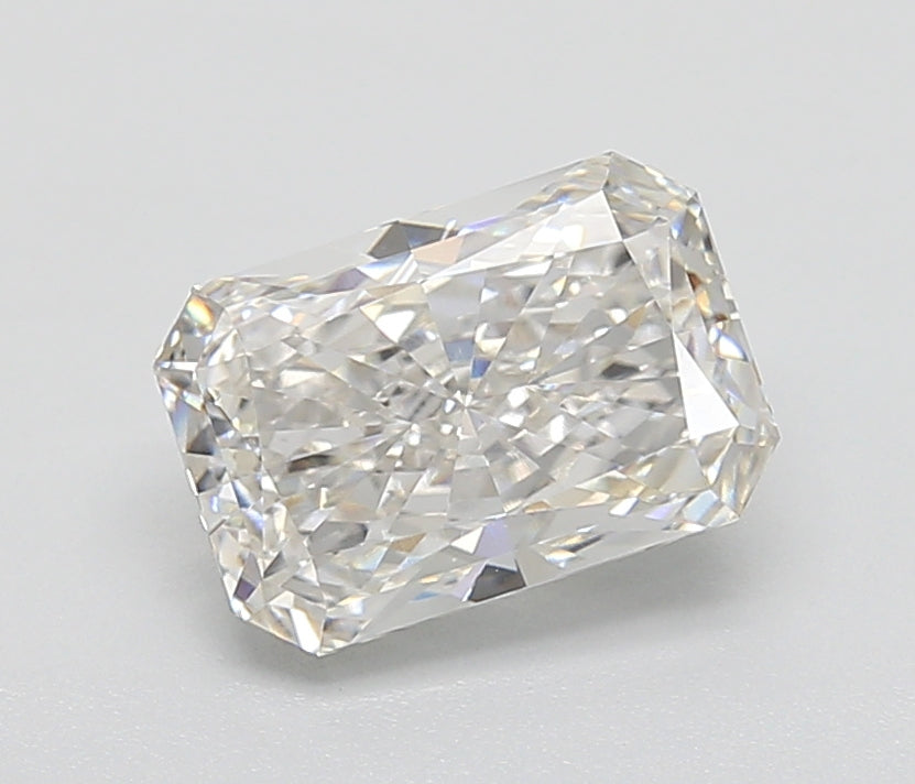2.72 Carat Radiant Lab Diamond with  Cut Diamond in 14KT  view 1
