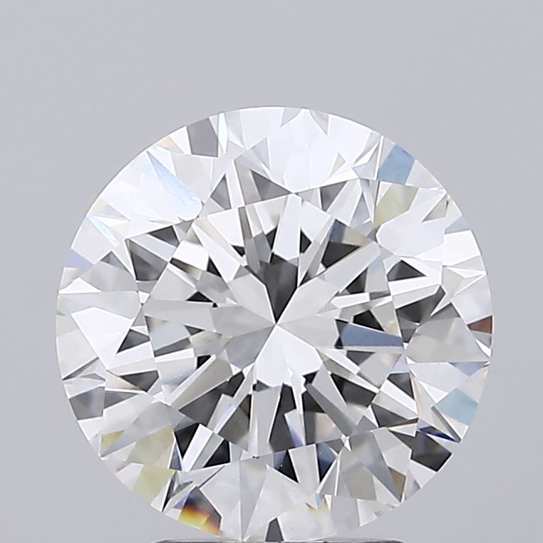 3.71 Carat Round Lab Diamond with  Cut Diamond in 14KT  view 1
