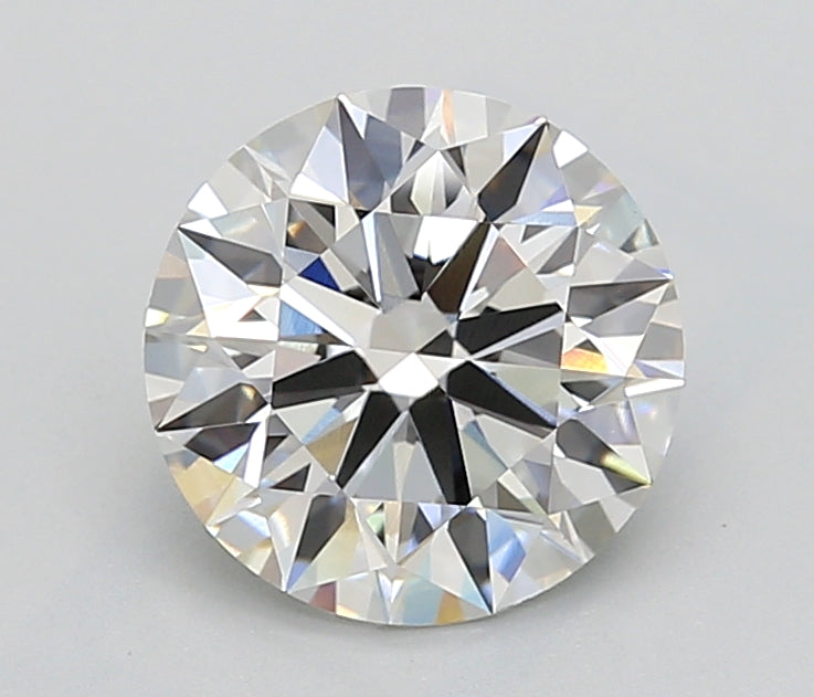 2.77 Carat Round Lab Diamond with  Cut Diamond in 14KT  view 1

