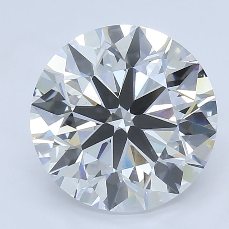 4.01 Carat Round Lab Diamond with  Cut Diamond in 14KT  view 1
