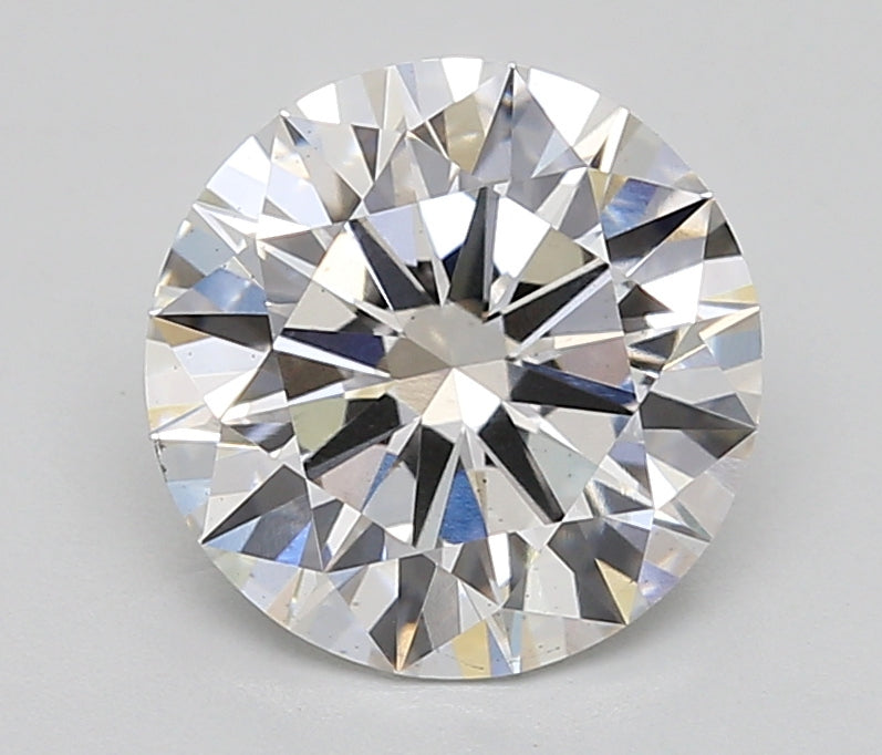2.69 Carat Round Lab Diamond with  Cut Diamond in 14KT  view 1
