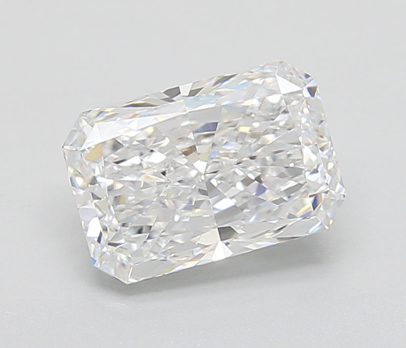3.02 Carat Radiant Lab Diamond with  Cut Diamond in 14KT  view 1
