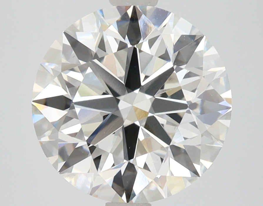 3.19 Carat Round Lab Diamond with  Cut Diamond in 14KT  view 1
