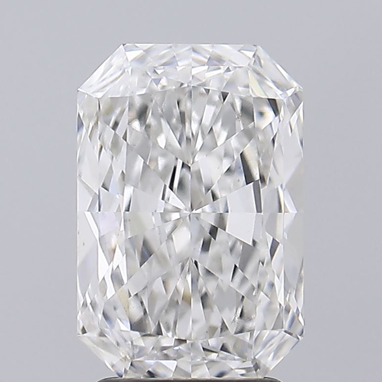 3.0 Carat Radiant Lab Diamond with  Cut Diamond in 14KT  view 1
