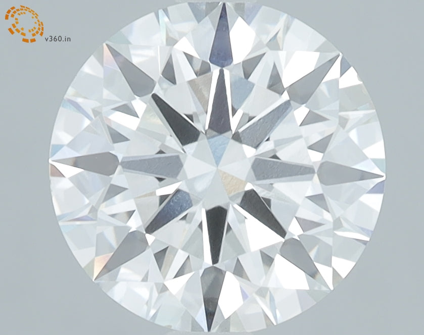 2.0 Carat Round Lab Diamond with  Cut Diamond in 14KT  view 1
