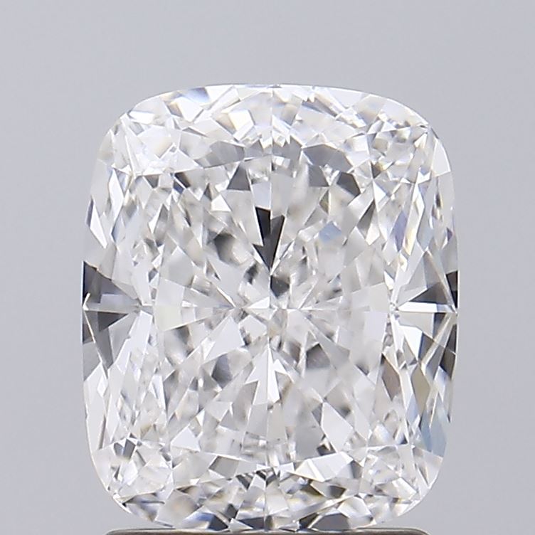 1.98 Carat Cushion Lab Diamond with  Cut Diamond in 14KT  view 1
