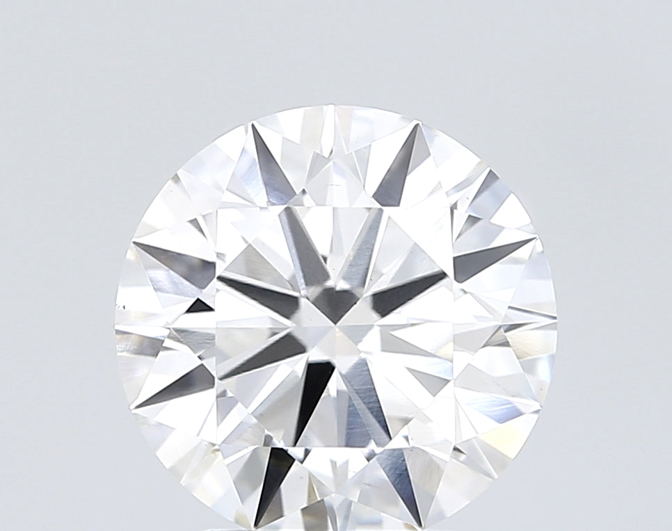 2.17 Carat Round Lab Diamond with  Cut Diamond in 14KT  view 1
