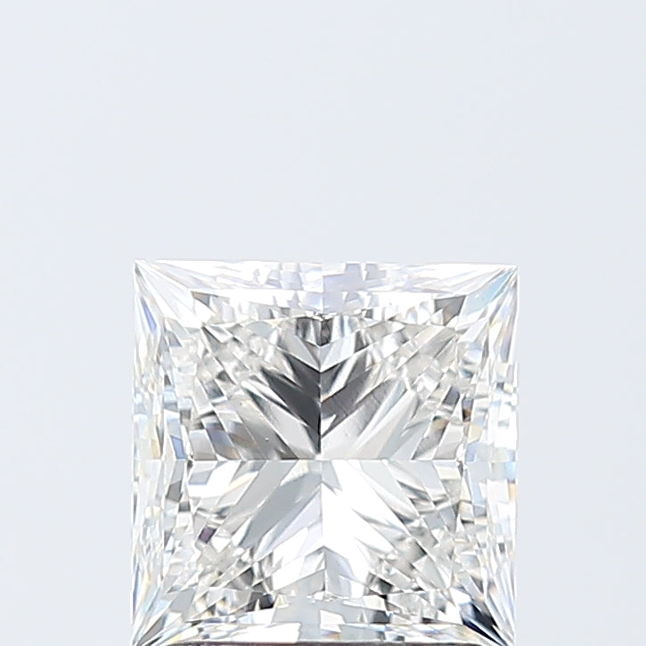 2.0 Carat Princess Lab Diamond with  Cut Diamond in 14KT  view 1
