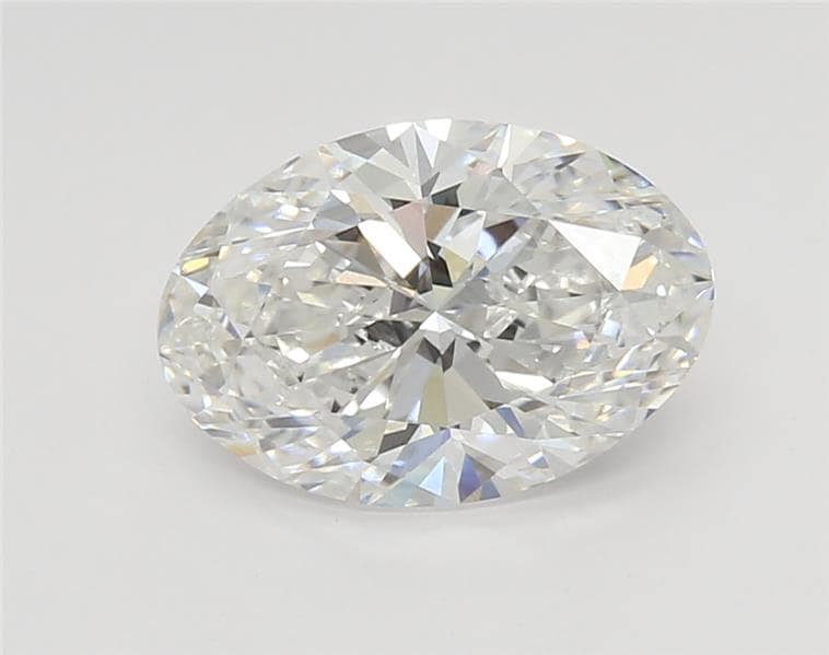 2.02 Carat Oval Lab Diamond with  Cut Diamond in 14KT  view 1

