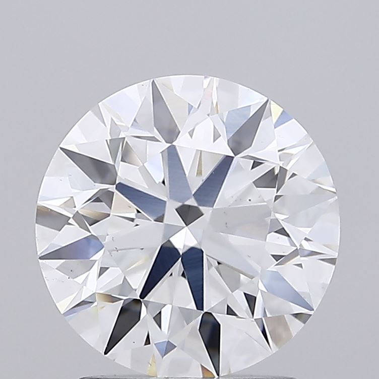 2.0 Carat Round Lab Diamond with  Cut Diamond in 14KT  view 1
