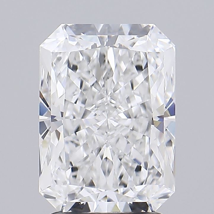 2.52 Carat Radiant Lab Diamond with  Cut Diamond in 14KT  view 1
