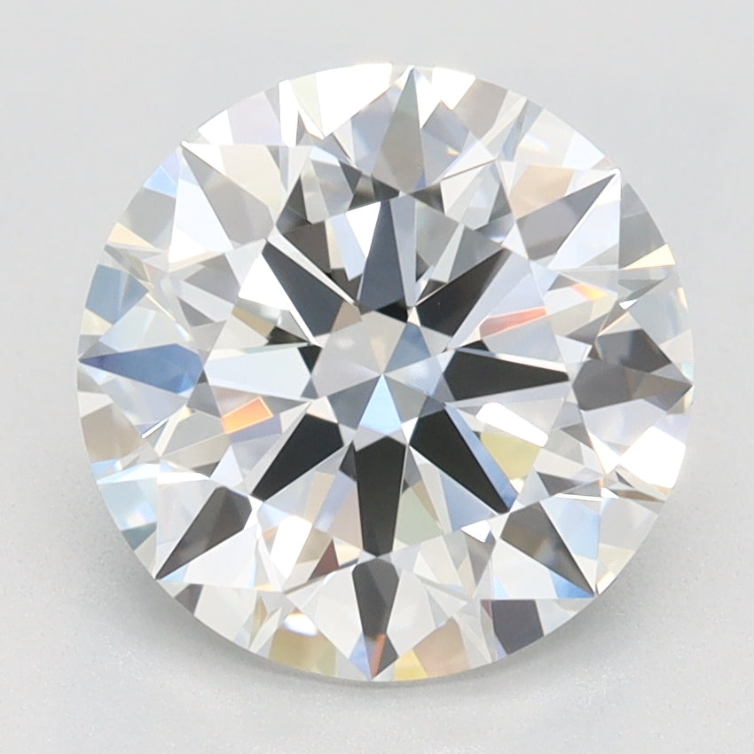 2.13 Carat Round Lab Diamond with  Cut Diamond in 14KT  view 1
