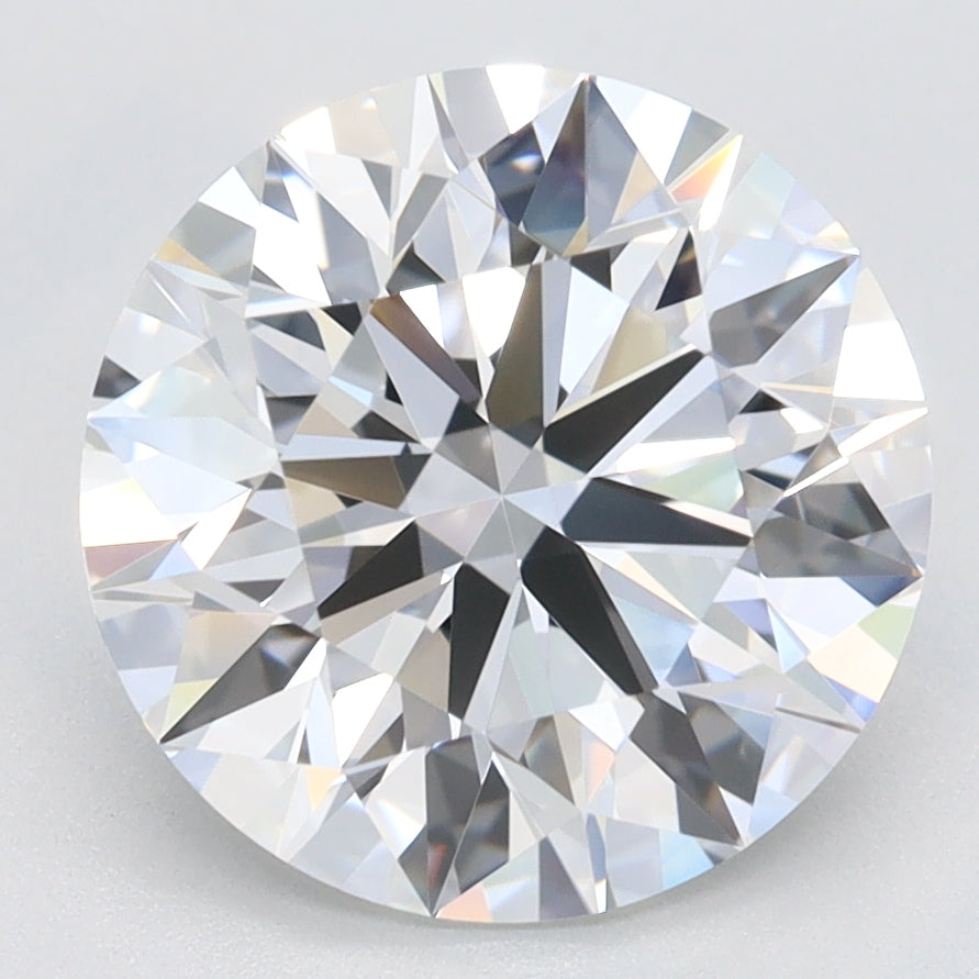 3.0 Carat Round Lab Diamond with  Cut Diamond in 14KT  view 1

