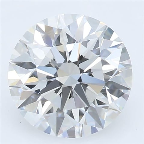 1.59 Carat Round Lab Diamond with  Cut Diamond in 14KT  view 1
