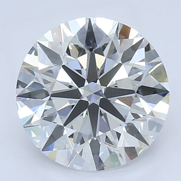 2.67 Carat Round Lab Diamond with  Cut Diamond in 14KT  view 1
