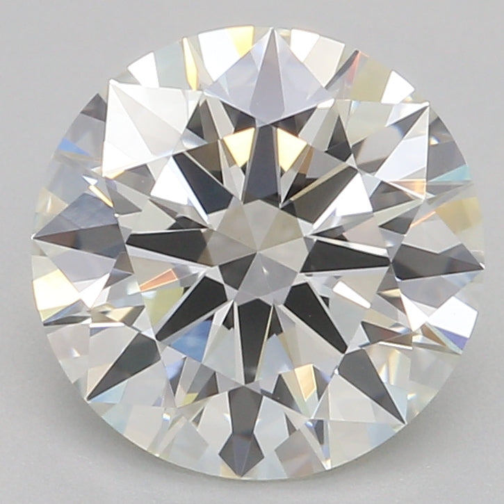 1.51 Carat Round Lab Diamond with  Cut Diamond in 14KT  view 1
