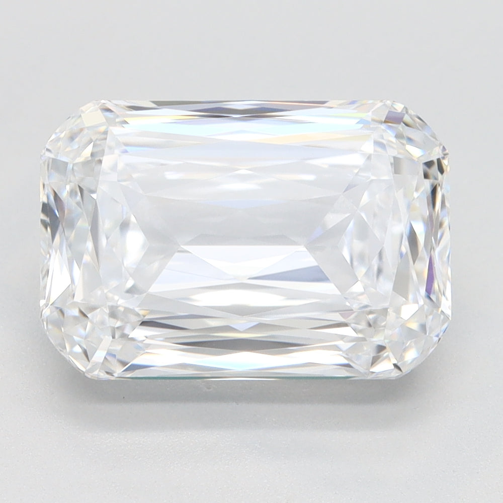 4.02 Carat Cushion Lab Diamond with  Cut Diamond in 14KT  view 1
