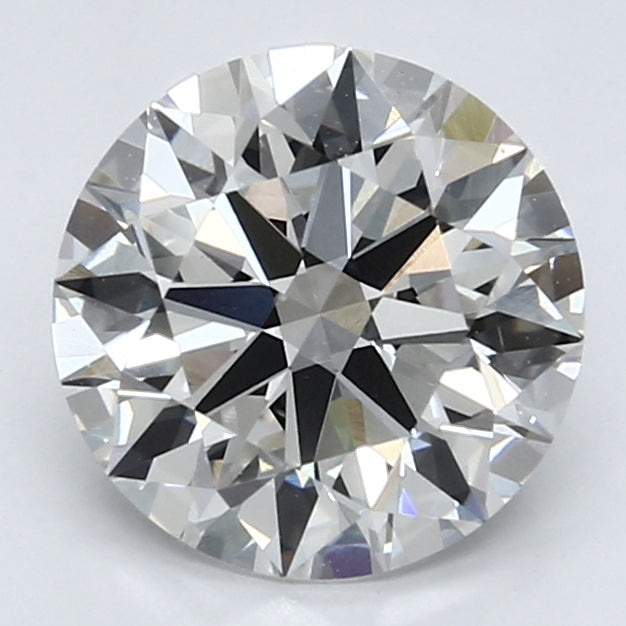 3.01 Carat Round Lab Diamond with  Cut Diamond in 14KT  view 1
