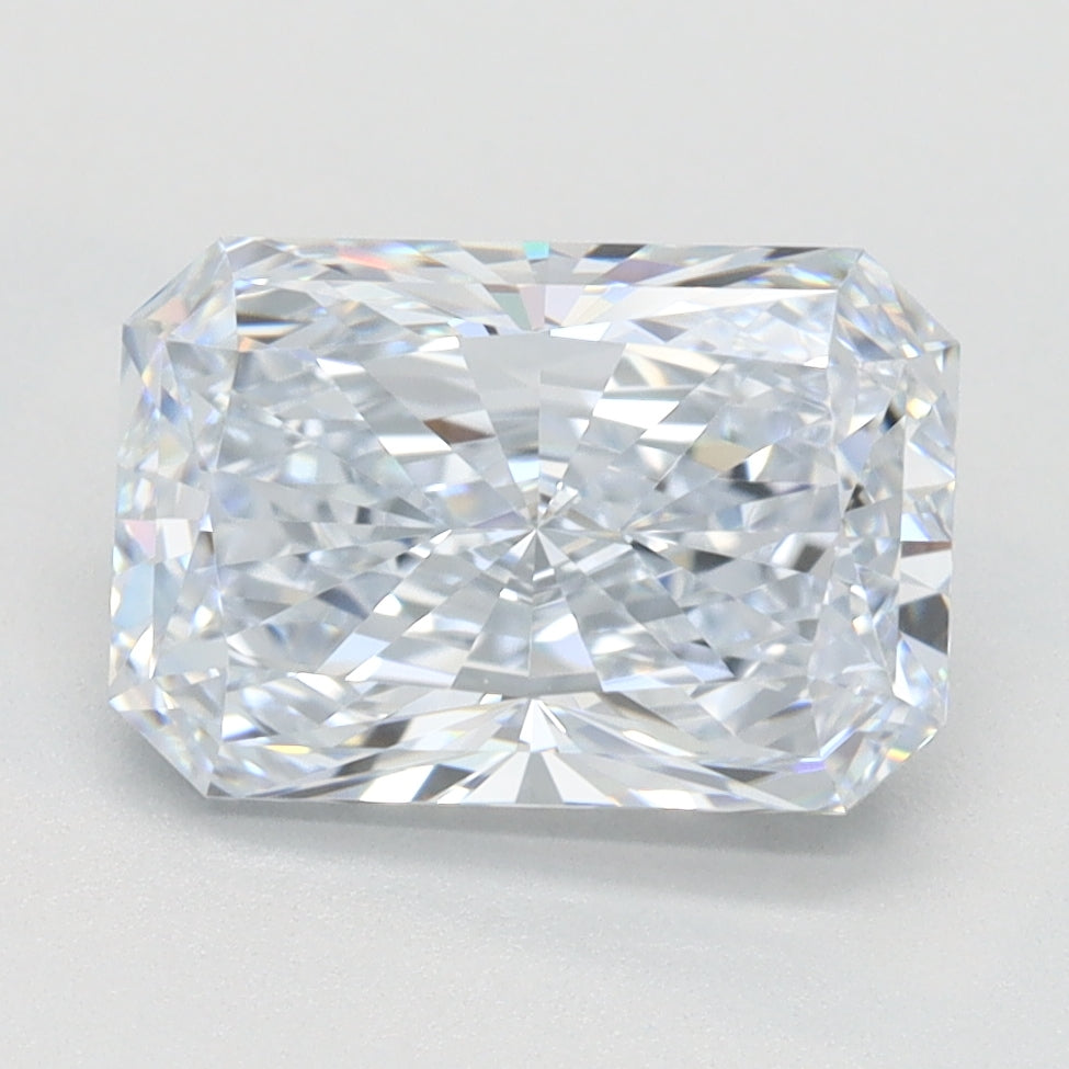 2.11 Carat Radiant Lab Diamond with  Cut Diamond in 14KT  view 1
