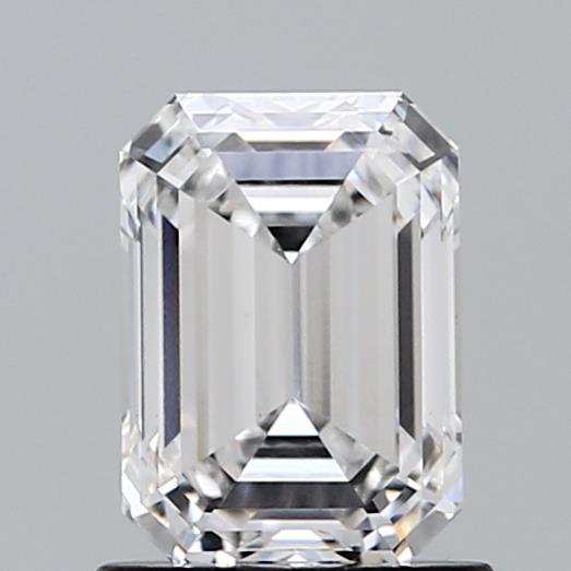 1.24 Carat Emerald Lab Diamond with  Cut Diamond in 14KT  view 1
