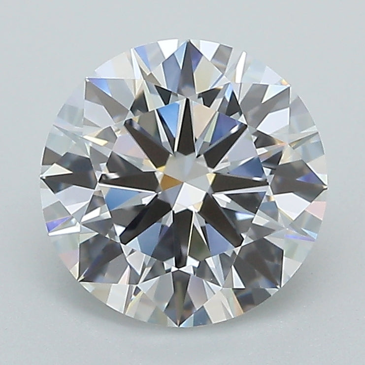 2.0 Carat Round Lab Diamond with  Cut Diamond in 14KT  view 1

