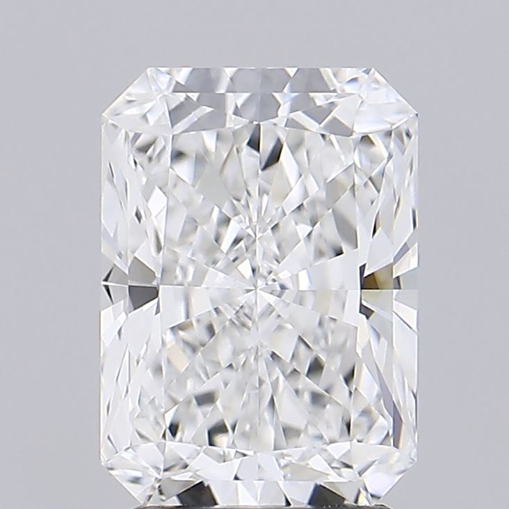 2.17 Carat Radiant Lab Diamond with  Cut Diamond in 14KT  view 1
