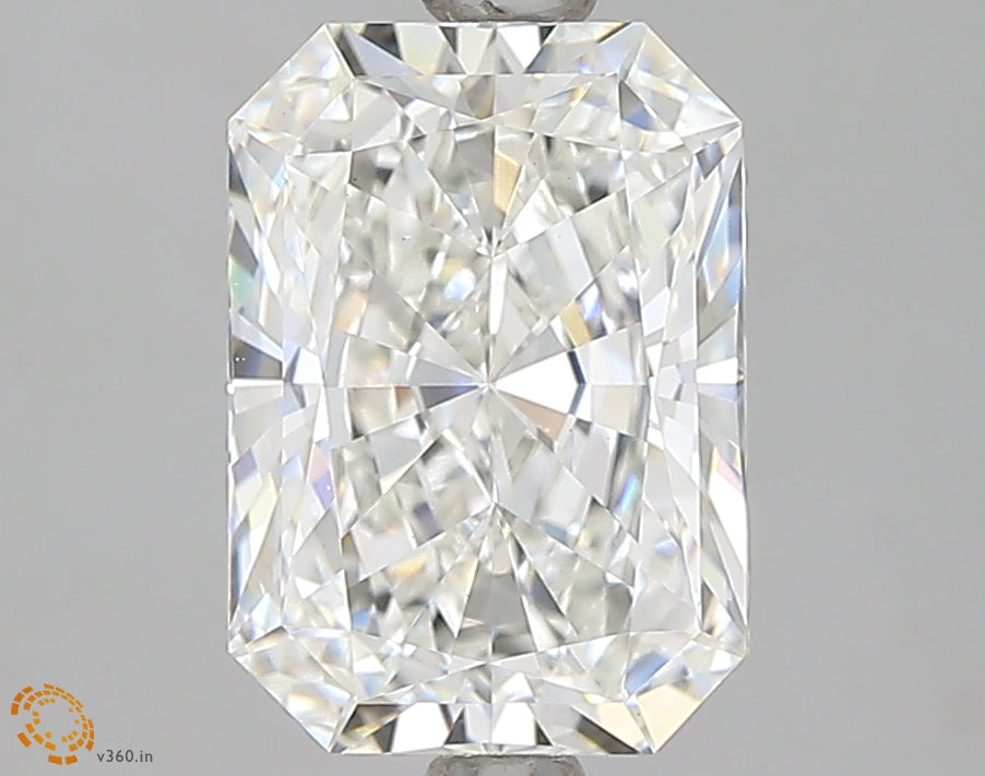 2.06 Carat Radiant Lab Diamond with  Cut Diamond in 14KT  view 1
