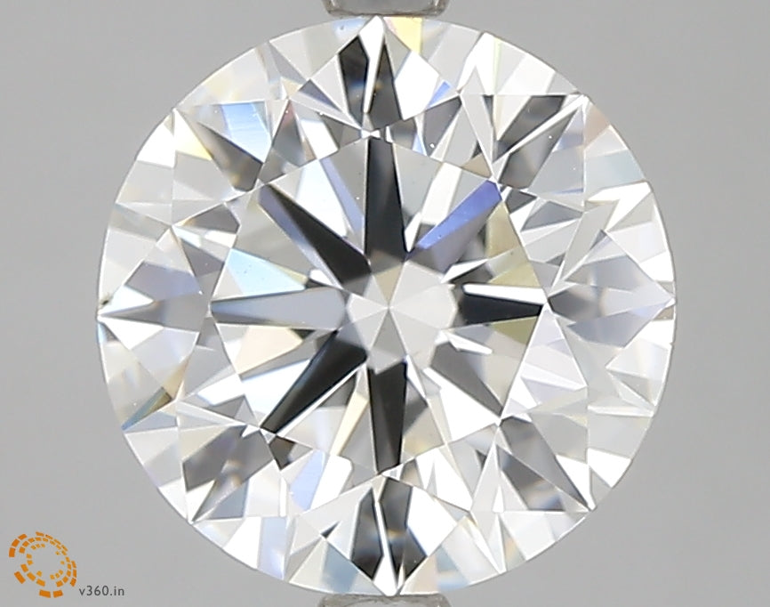 3.01 Carat Round Lab Diamond with  Cut Diamond in 14KT  view 1
