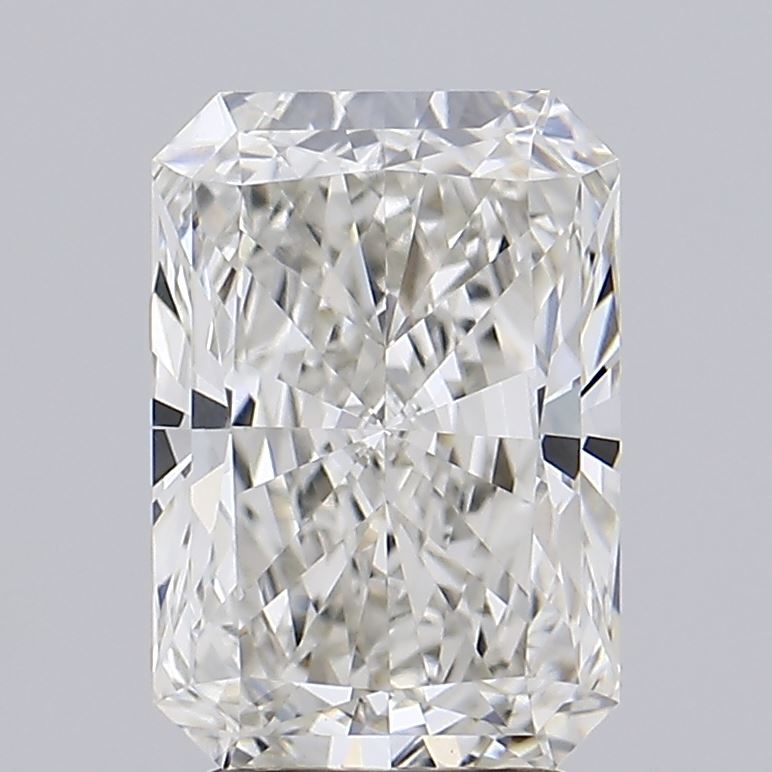 3.05 Carat Radiant Lab Diamond with  Cut Diamond in 14KT  view 1
