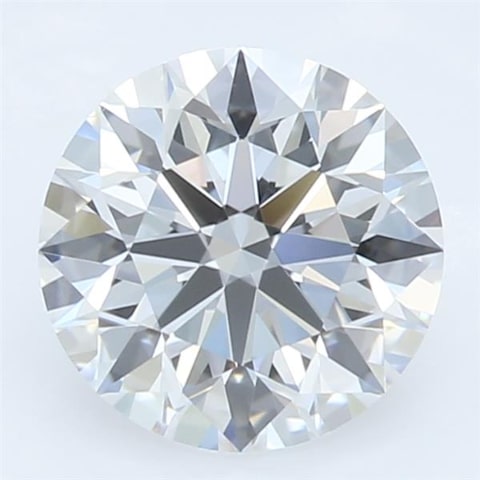 1.55 Carat Round Lab Diamond with  Cut Diamond in 14KT  view 1
