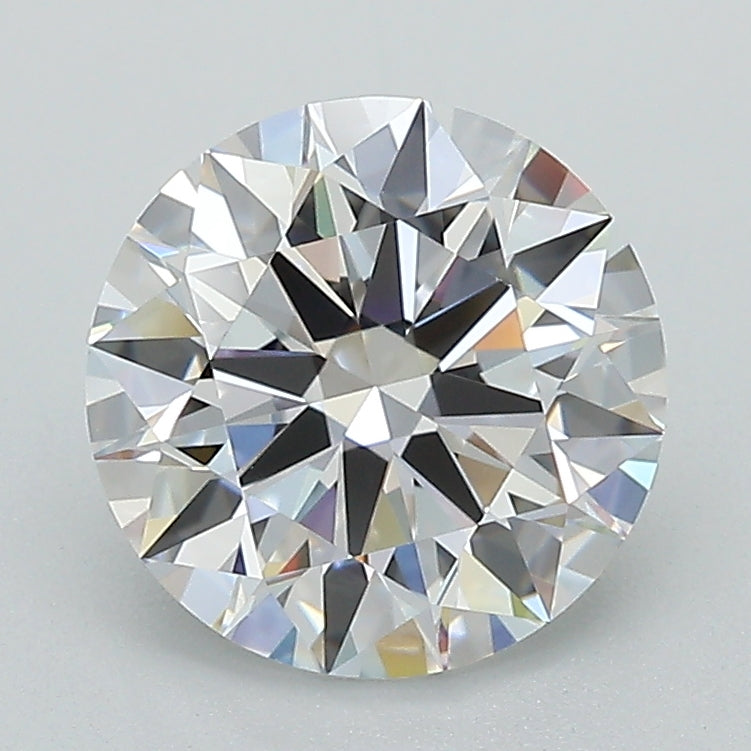 2.15 Carat Round Lab Diamond with  Cut Diamond in 14KT  view 1
