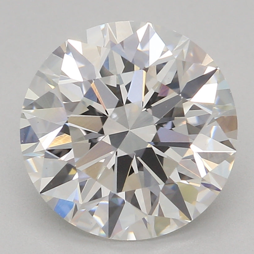 1.92 Carat Round Lab Diamond with  Cut Diamond in 14KT  view 1
