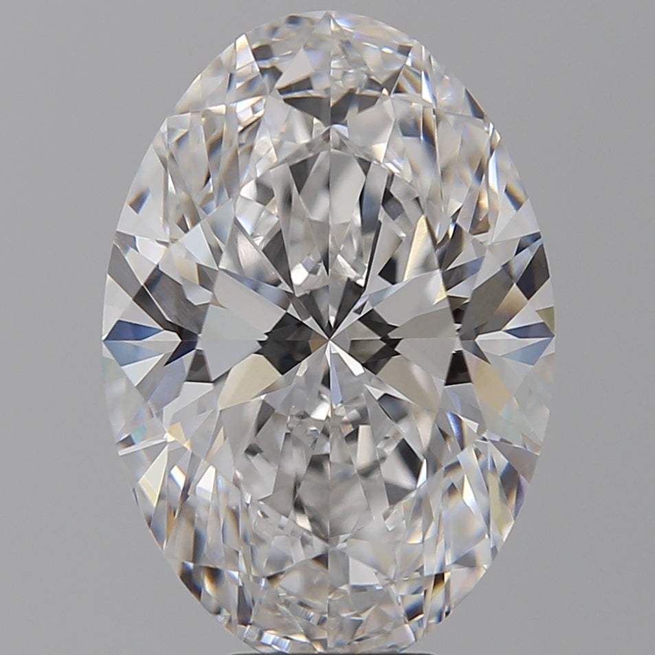 9.03 Carat Oval Lab Diamond with  Cut Diamond in 14KT  view 1
