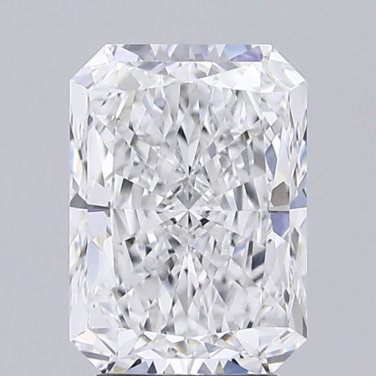 3.35 Carat Radiant Lab Diamond with  Cut Diamond in 14KT  view 1
