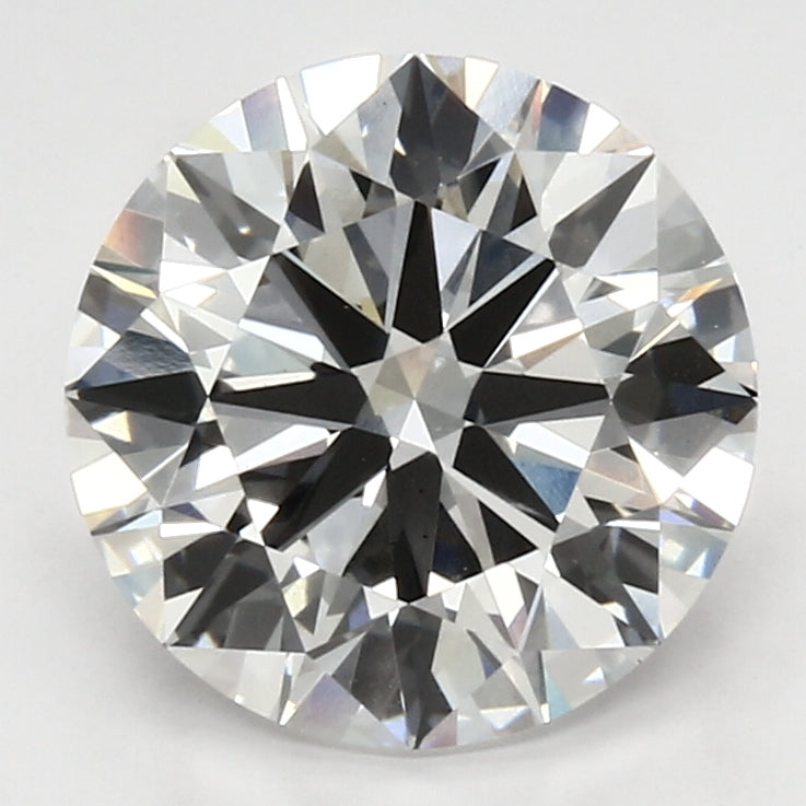 4.53 Carat Round Lab Diamond with  Cut Diamond in 14KT  view 1
