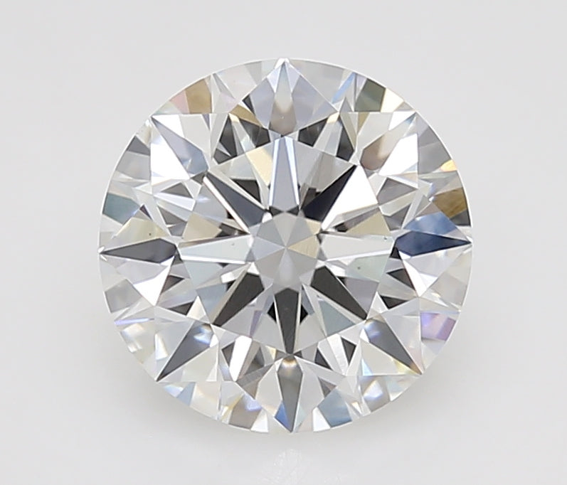 3.31 Carat Round Lab Diamond with  Cut Diamond in 14KT  view 1
