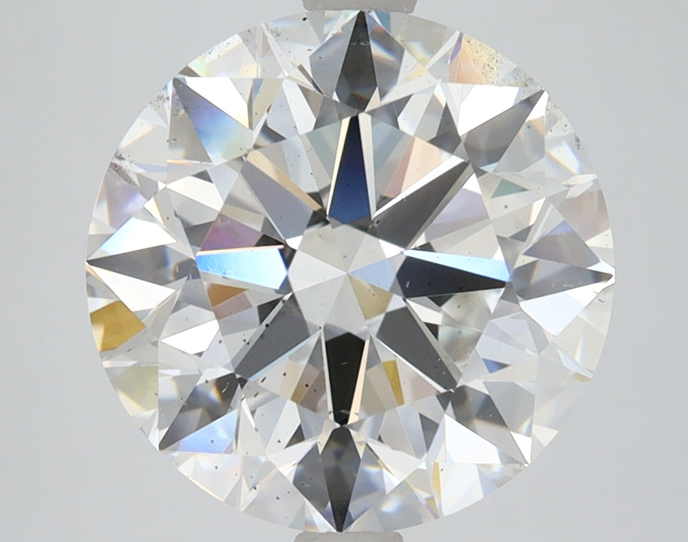 5.01 Carat Round Lab Diamond with  Cut Diamond in 14KT  view 1
