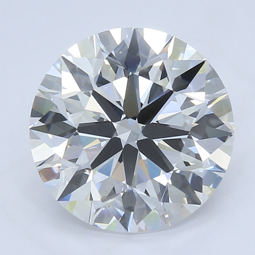 5.11 Carat Round Lab Diamond with  Cut Diamond in 14KT  view 1
