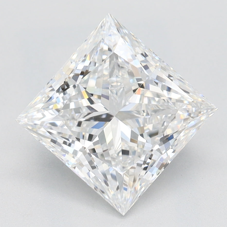 2.0 Carat Princess Lab Diamond with  Cut Diamond in 14KT  view 1
