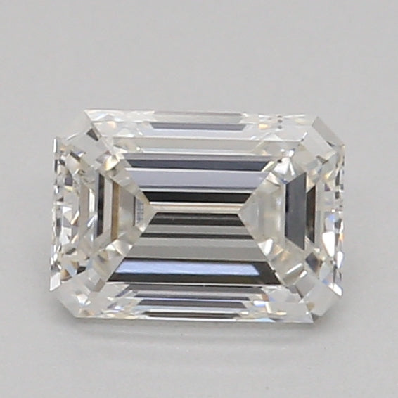 0.31 Carat Emerald Lab Diamond with  Cut Diamond in 14KT  view 1
