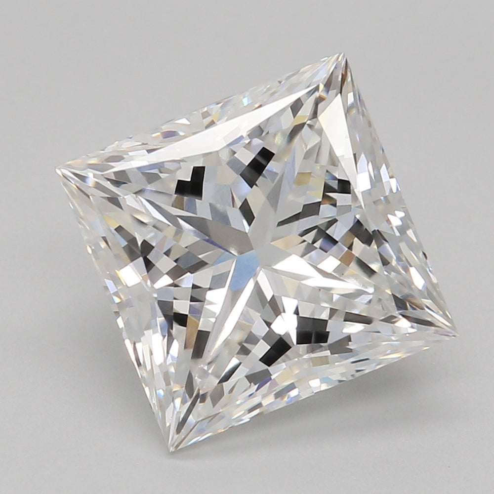 2.37 Carat Princess Lab Diamond with  Cut Diamond in 14KT  view 1
